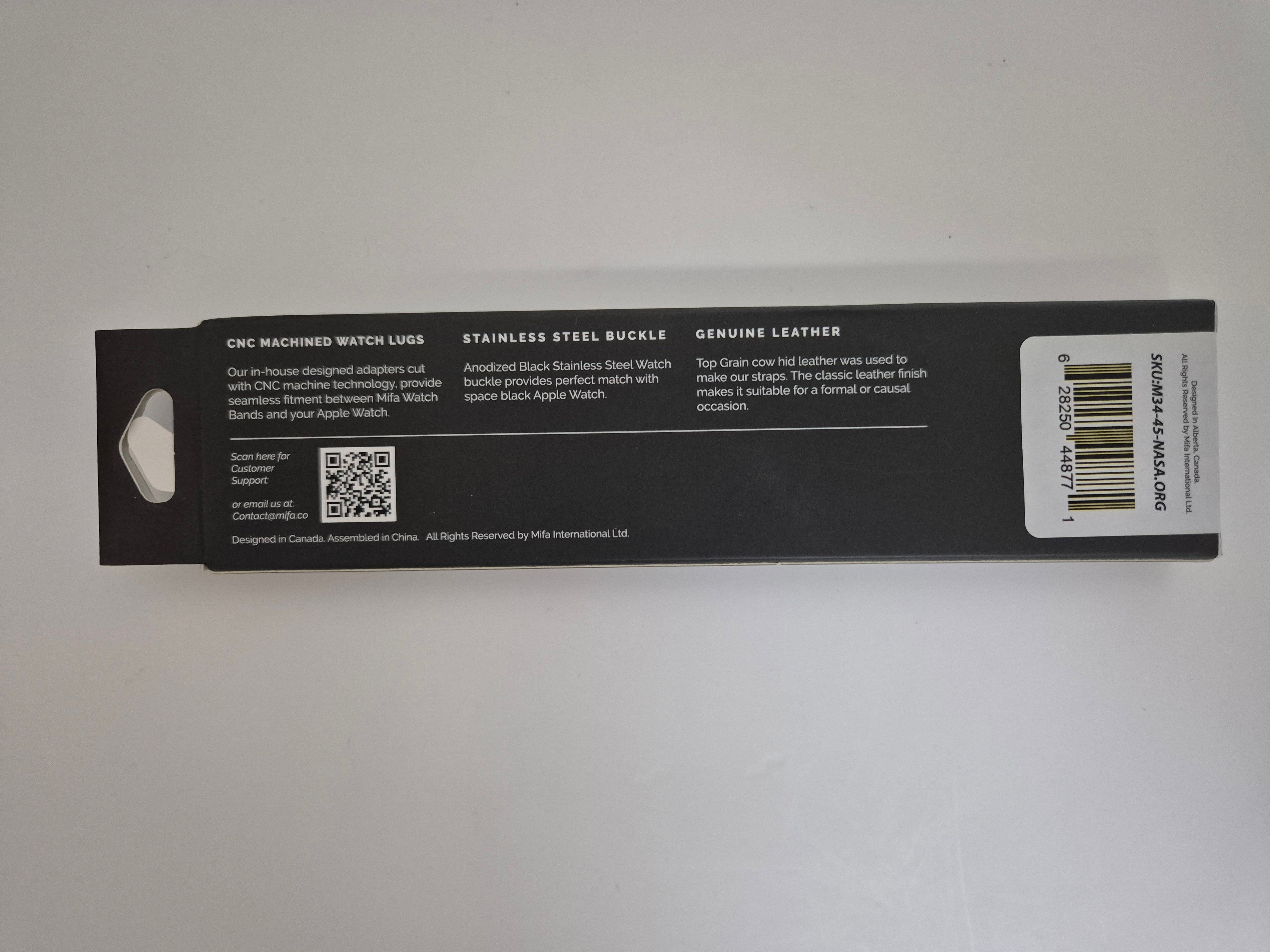 MIFA - NASA Licensed Apple Watch Band - Rugged Nylon & Leather Strap - Zeta Store