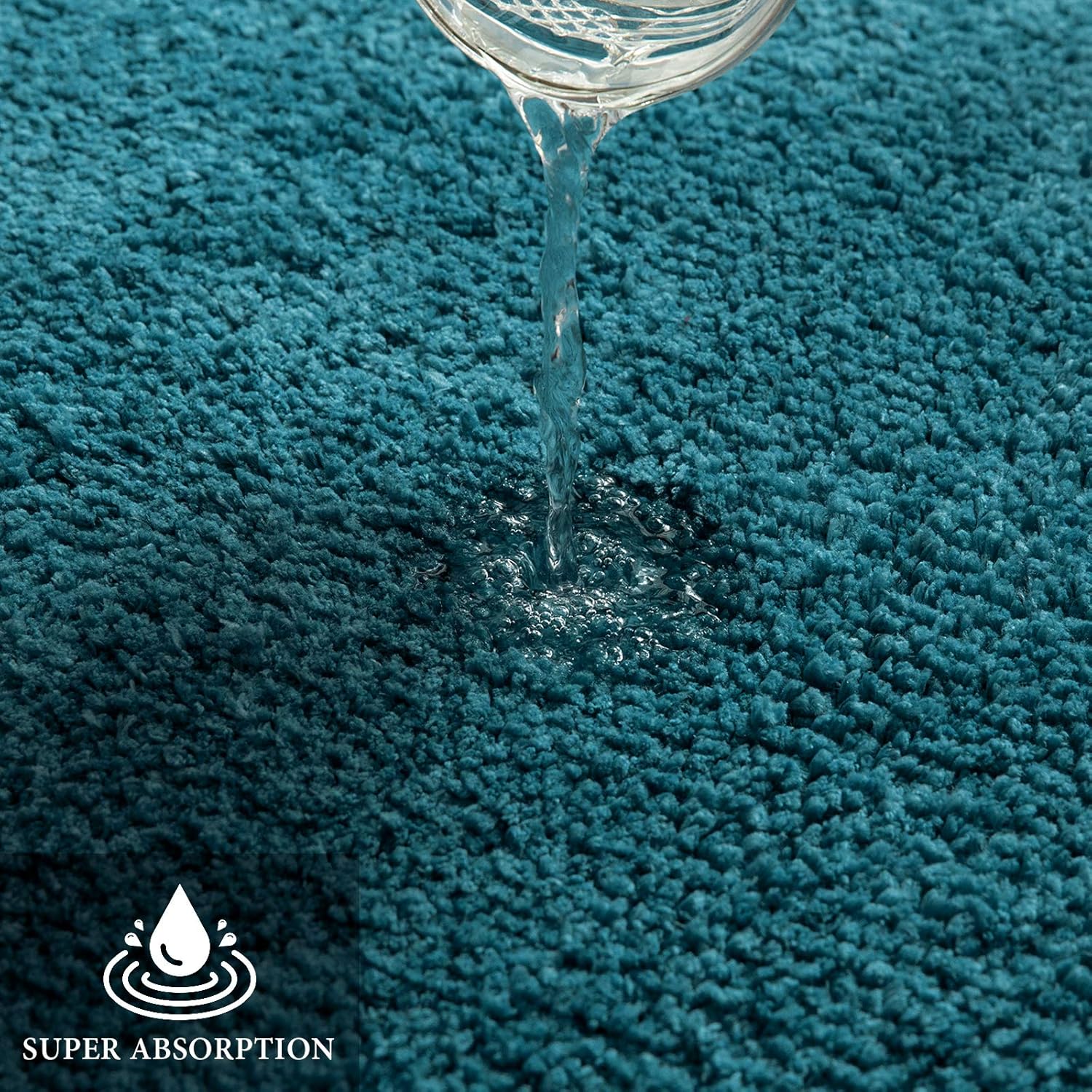 MIULEE, Luxurious Microfiber Bath Mat - Super Absorbent & Non-Slip Bathroom Rug