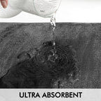 MIULEE Premium Memory Foam Bath Mat - Super Soft Coral Fleece, Highly Absorbent & Machine Washable | Non-Slip Bathroom Rug for Kitchen & Entrance, 40x60 cm