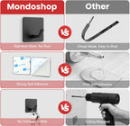 Macole. Brand New Batch! ✨ Extra Strong Self-Adhesive Hooks - Heavy Duty Stainless Steel, No Drill Hanging Solution for Bathroom, Kitchen & More - 4 Pack