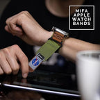 MIFA - NASA Licensed Apple Watch Band - Rugged Nylon & Leather Strap - Zeta Store