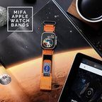 MIFA - NASA Licensed Apple Watch Band - Rugged Nylon & Leather Strap - Zeta Store