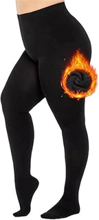 MeeQee. Women's Fleece Lined Tights | Thick Thermal Winter Opaque Tights | High Waist Tummy Control & Hip Lift | Super Soft & Warm | Size M | Brand New in Barn