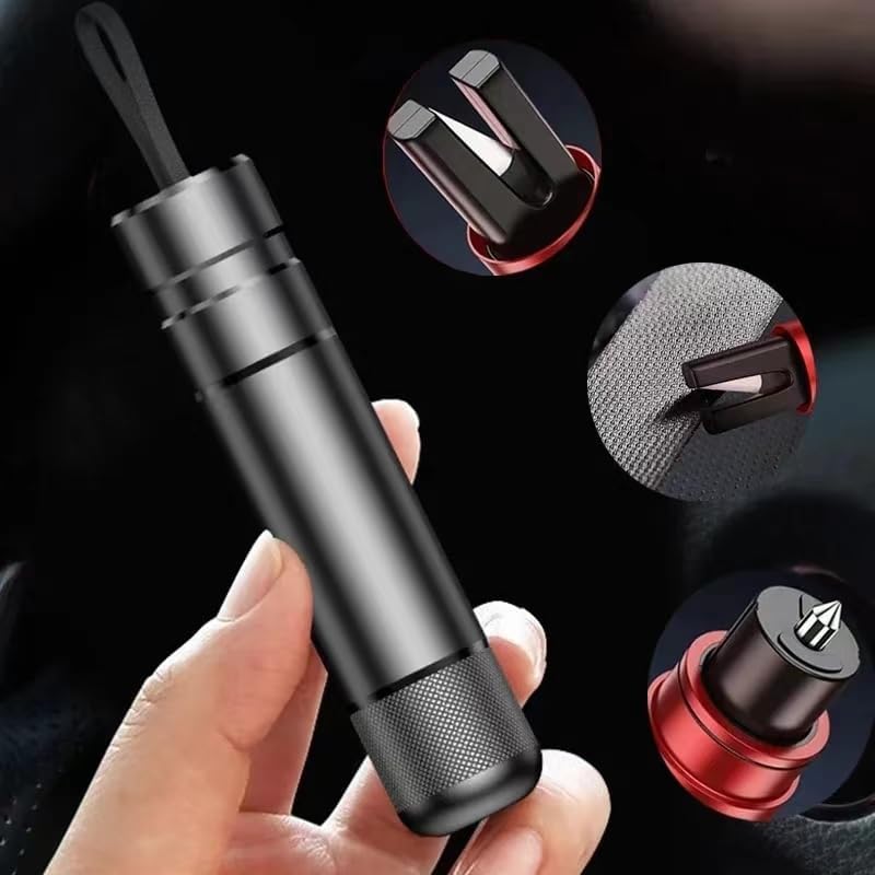 MeetOZ Safe Pro X – Instant Emergency Car Escape Tool with Window Breaker & Seat Belt Cutter