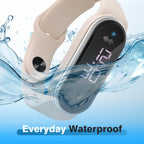 Ultrasonic Mosquito Repellent Bracelet – LED Clock, Thermometer & Step Counter | 3 Modes, 7-Day Battery, Adjustable & Waterproof - Zeta Store