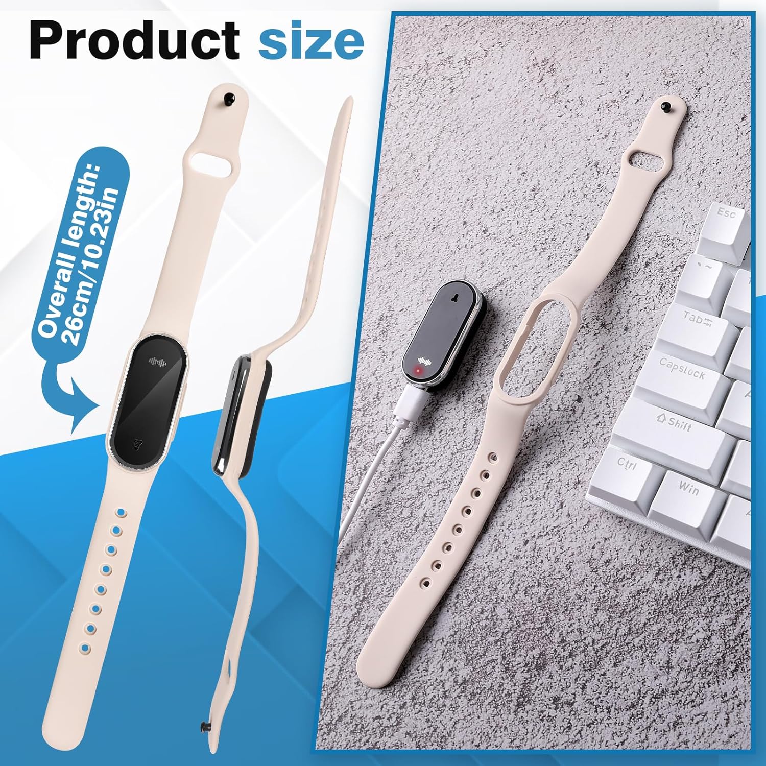 Ultrasonic Mosquito Repellent Bracelet – LED Clock, Thermometer & Step Counter | 3 Modes, 7-Day Battery, Adjustable & Waterproof - Zeta Store