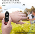 Ultrasonic Mosquito Repellent Bracelet – LED Clock, Thermometer & Step Counter | 3 Modes, 7-Day Battery, Adjustable & Waterproof - Zeta Store