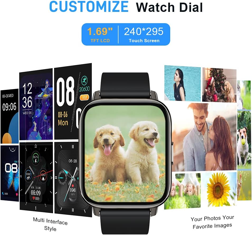Motast 1.69" Touch Screen Smart Watch – Heart Rate, Sleep Monitor, IP68 Waterproof Fitness Tracker | Bargain Deal! - Zeta Store