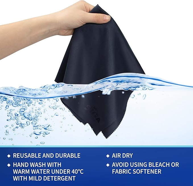 Mr.Siga Premium Microfiber Cloths Bundle ✨ Brand New! 6-Pack Multi-Size Set for Glasses, Screens & Lenses