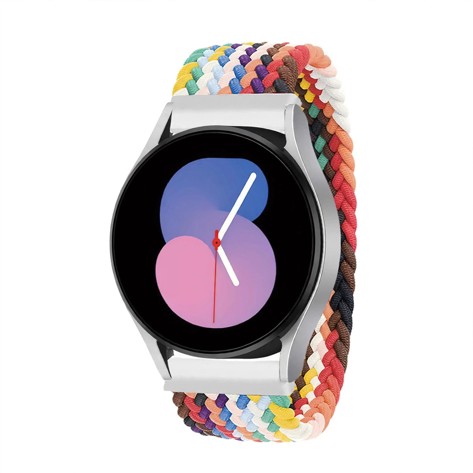 SOLOLUP Braided Solo Loop Sport Strap 20mm 22mm - Elastic Nylon Watch Band for Samsung, Garmin, Huawei, Amazfit | Blue, Pink, Purple, Black
