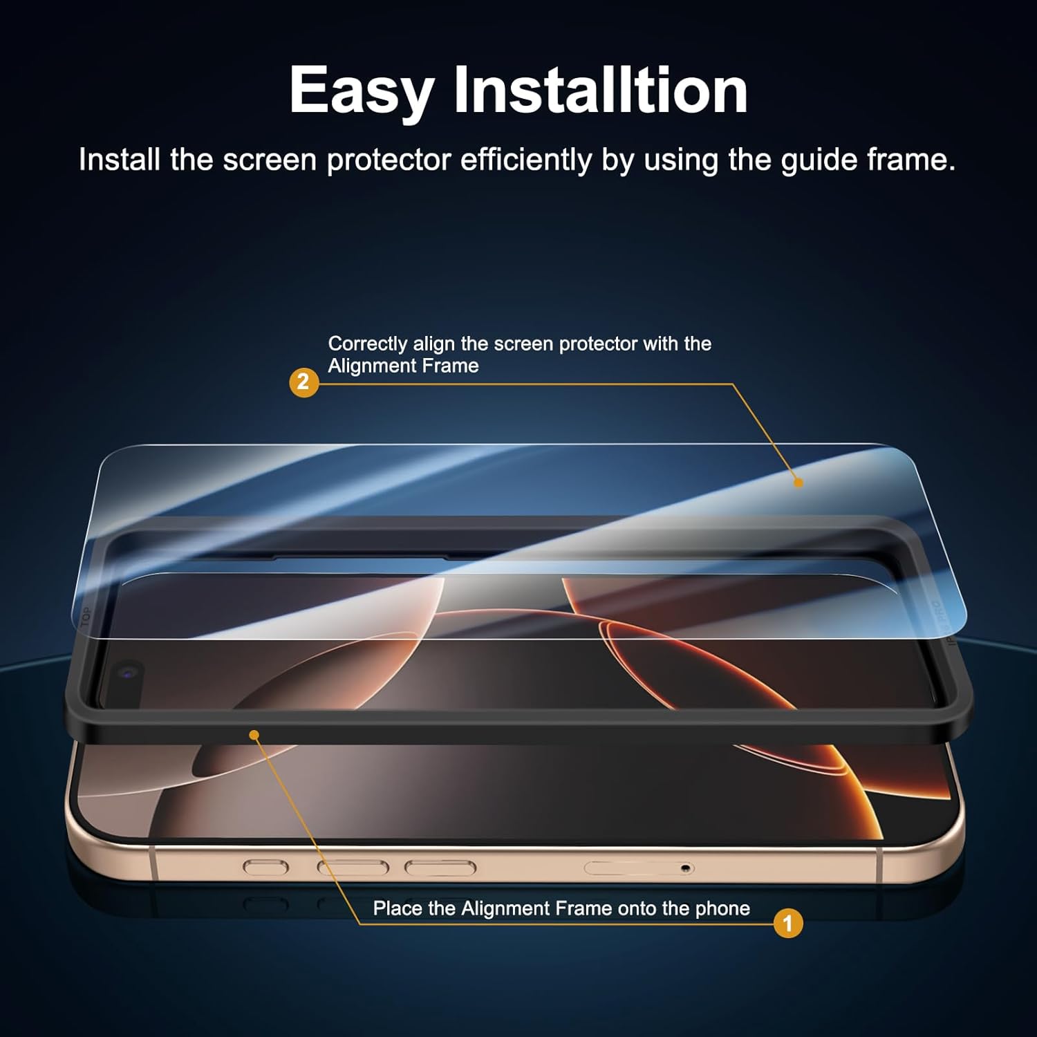 NEW’C iPhone 17/17 Pro/16 Pro (6.3") 3-Pack Premium Glass Screen Protectors – 9H Hardness, Anti-Fingerprint & Bubble-Free Installation Kit Included! - Zeta Store