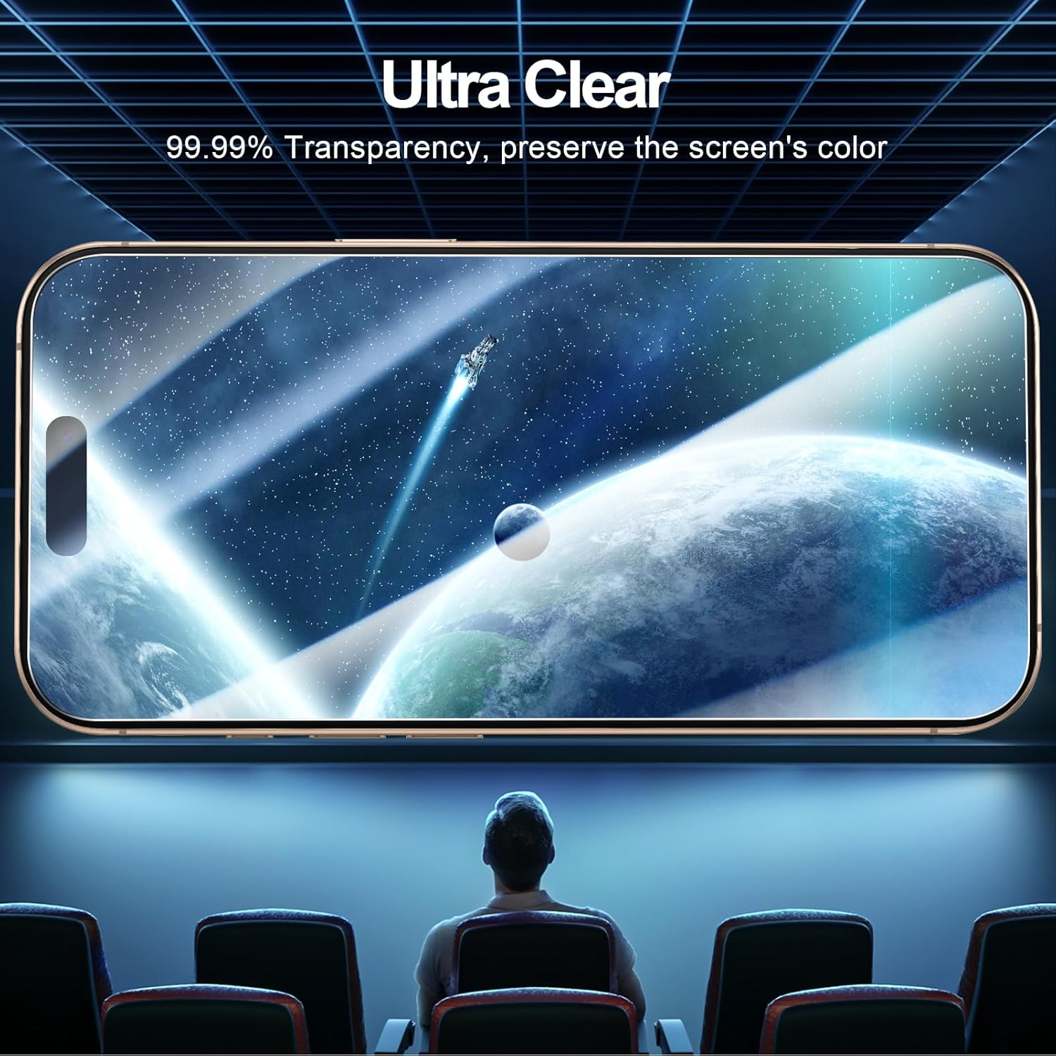 NEW’C iPhone 17/17 Pro/16 Pro (6.3") 3-Pack Premium Glass Screen Protectors – 9H Hardness, Anti-Fingerprint & Bubble-Free Installation Kit Included! - Zeta Store