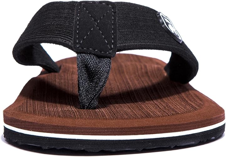 NewDenBer men's and women's classic plush flip flops in UK 11 with ultra-lightweight EVA material, perfect for summer beach wear.