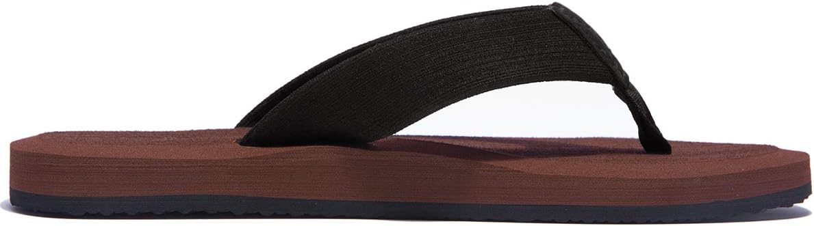 NewDenBer men's and women's classic plush flip flops in UK 11, lightweight EVA summer beach sandals with cushioned soles.
