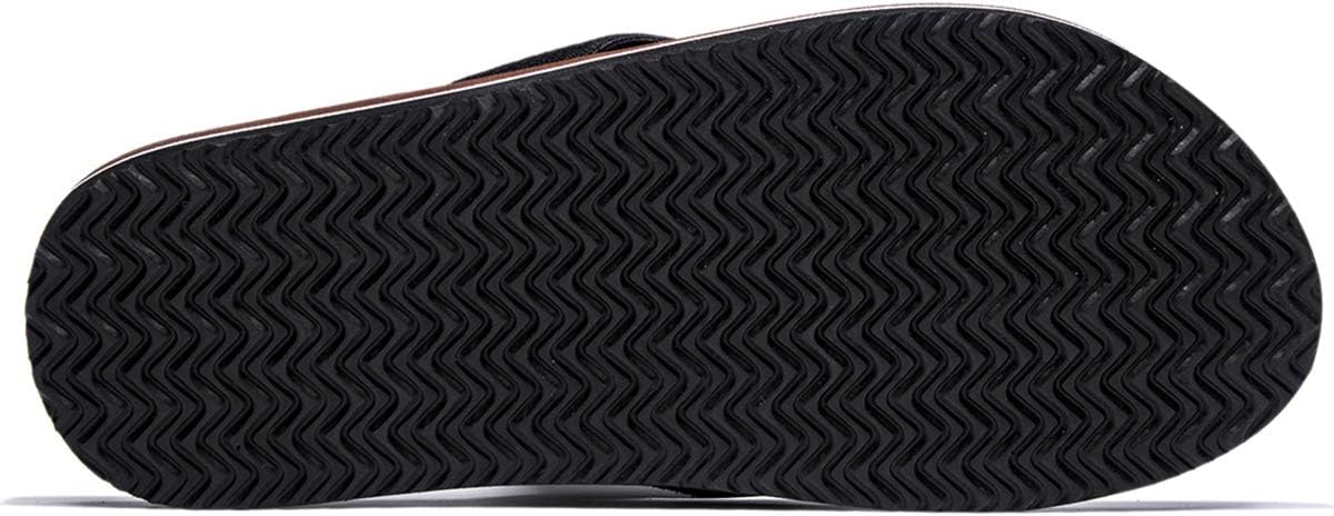 NewDenBer men's and women's classic plush flip flops in UK 11, lightweight EVA summer beach sandals, beige color and soft texture.
