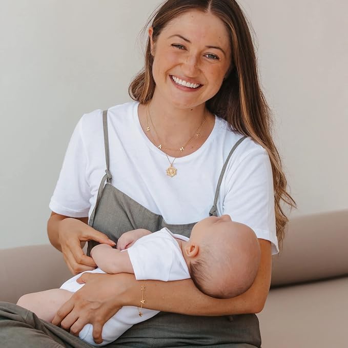 NONTAI Gold MAMA Necklace for Women - Dainty 14K Gold Plated Mama Necklace - Perfect New Mom Gift, Mother's Day Gift for Expecting Mom
