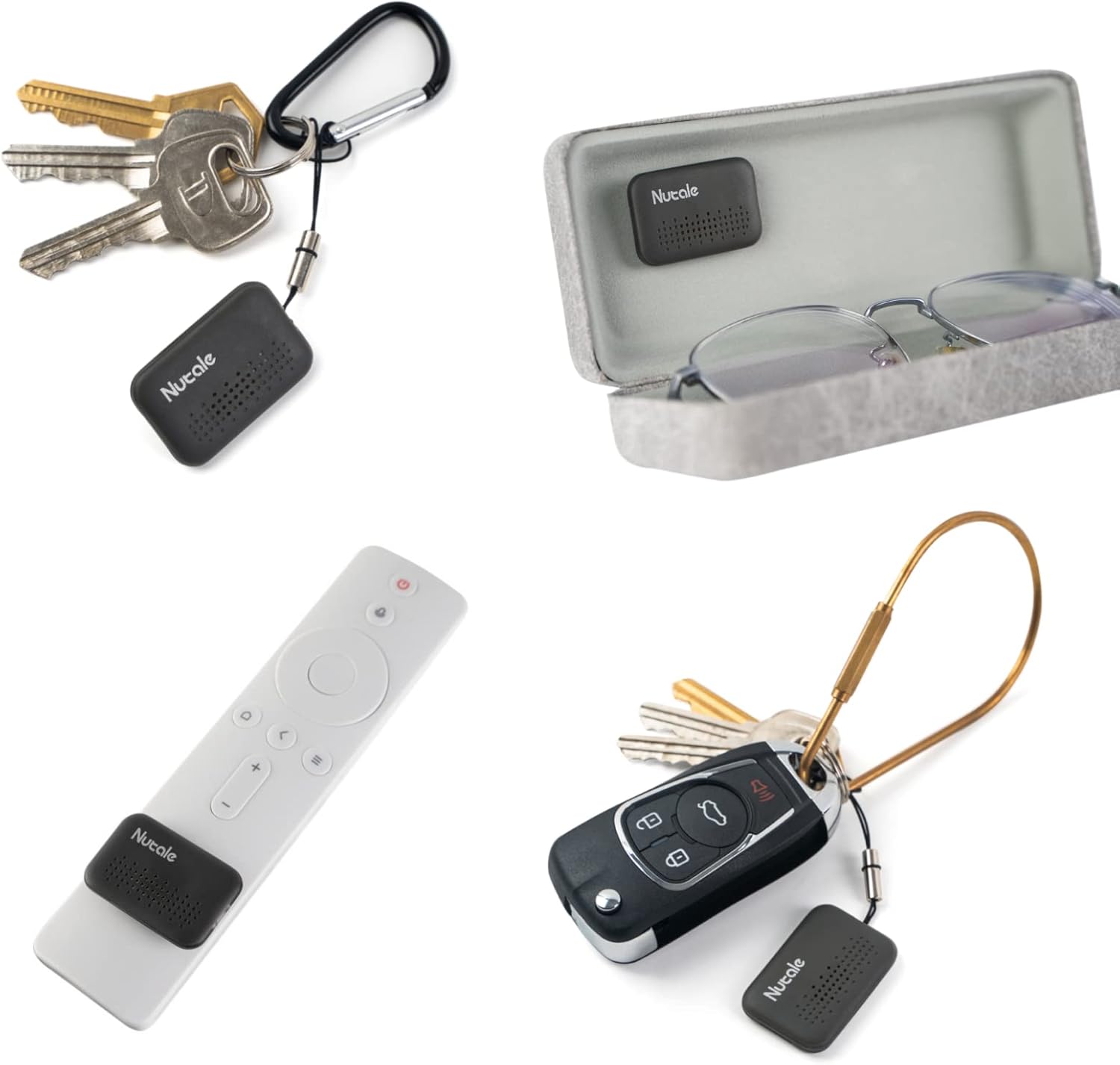 Nutale Mini Smart Finder Bluetooth key tracker and item locator for keys, wallet, and more with CR2016 battery included.