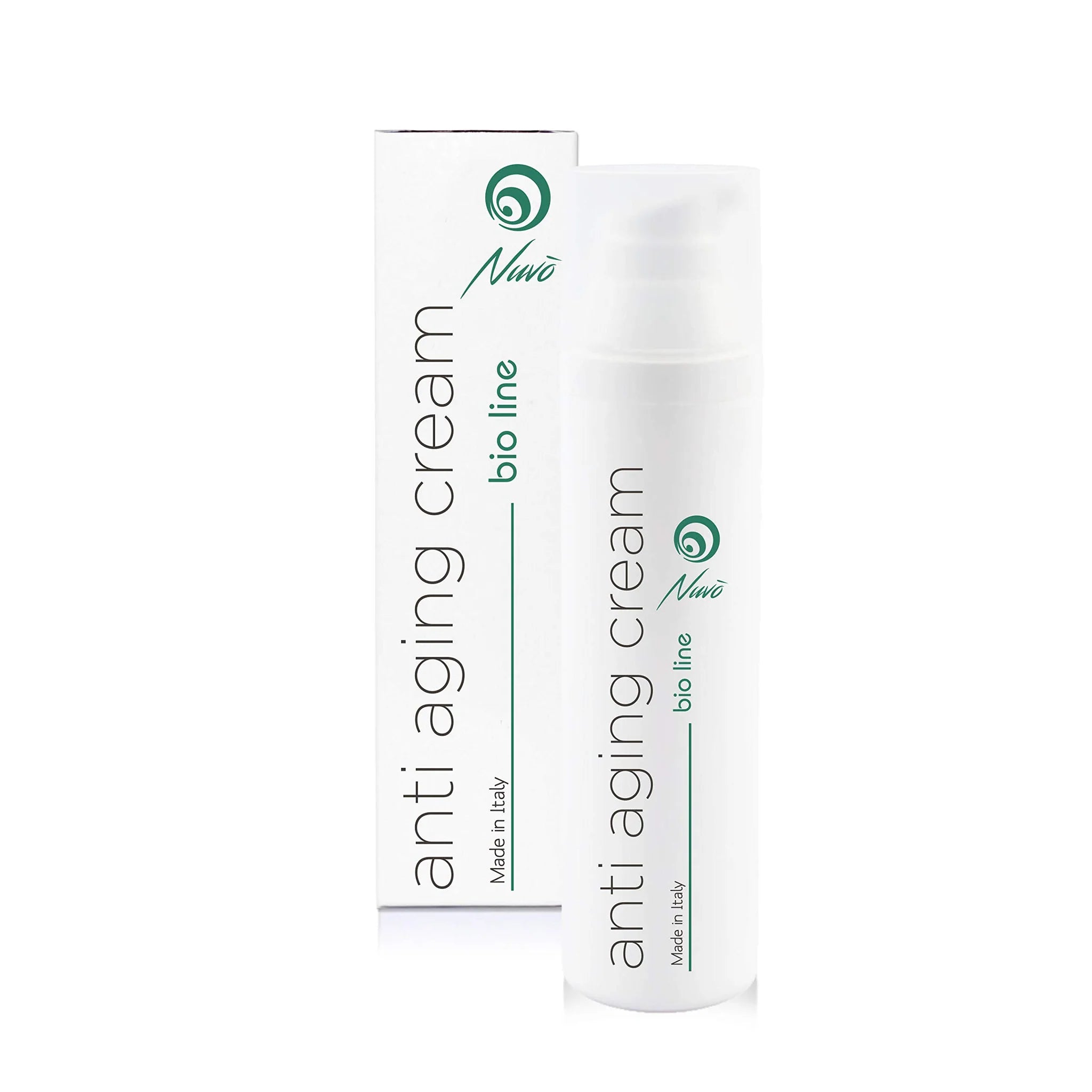 Nuvo' Organic Snail Mucin Body Cream 75ml | Anti-Stretch Mark Moisturizer with Hyaluronic Acid, Aloe & 12 Natural Actives | Made in Italy