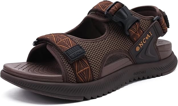 ONCAI Men's Orthopedic Hiking Sandals | Arch Support Sports Slides | Breathable Mesh & Adjustable Straps | UK Sizes 6 | Brand New in Barn!
