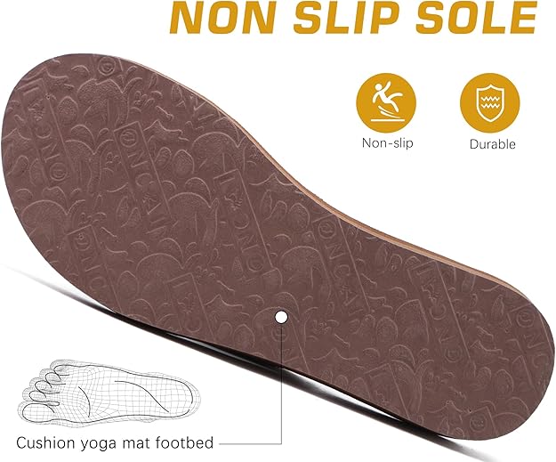 Sparkling Summer Comfort! Women's Rhinestone Flip Flops with Yoga Mat Footbed – Arch Support & Non-Slip - Zeta Store
