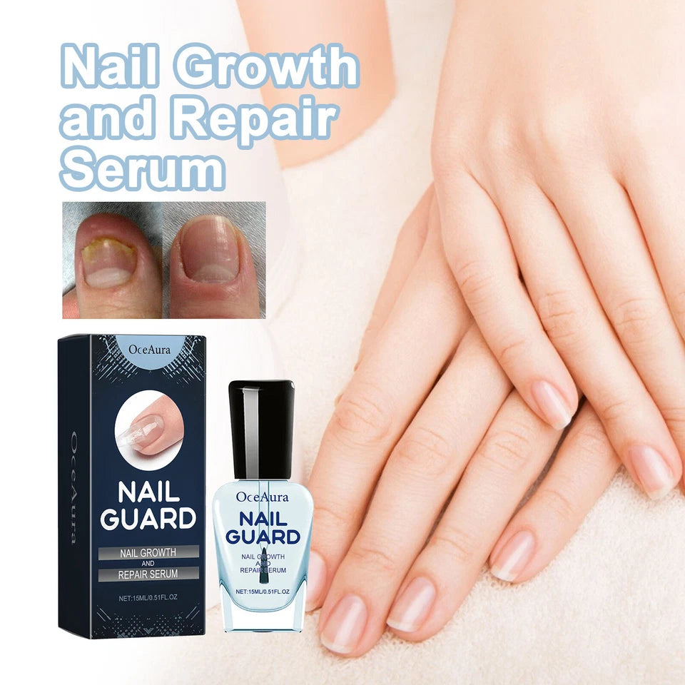 OceAura 2-Pack Nail Guard - Nail Growth and Repair Serum 15ml x2 - Nail Strengthening & Conditioning Serum