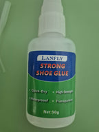 LANFLY Super Strong Shoe Glue - Instant Sole Repair (2x50g) | Quick-Dry, Waterproof, Transparent Adhesive for Shoes, Boots, Handbags | Brand New Batch | ZetaStore.uk Exclusive Bargain