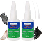 LANFLY Super Strong Shoe Glue - Instant Sole Repair (2x50g) | Quick-Dry, Waterproof, Transparent Adhesive for Shoes, Boots, Handbags | Brand New Batch | ZetaStore.uk Exclusive Bargain