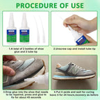 LANFLY Super Strong Shoe Glue - Instant Sole Repair (2x50g) | Quick-Dry, Waterproof, Transparent Adhesive for Shoes, Boots, Handbags | Brand New Batch | ZetaStore.uk Exclusive Bargain