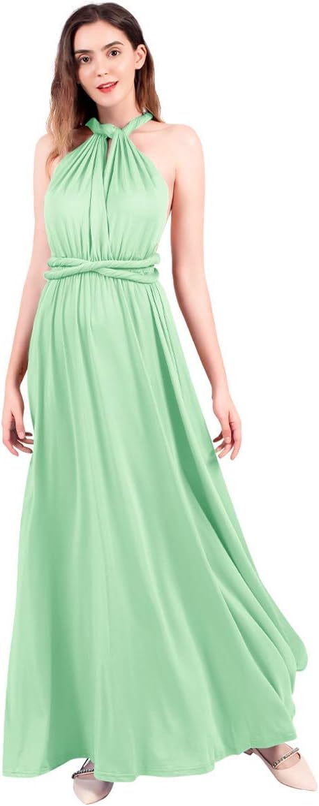 OwlFay Women's Elegant Convertible Multi-Way Maxi Dress | Wedding Formal &amp; Prom Ball Gown | Brand New | Huge Bargain!