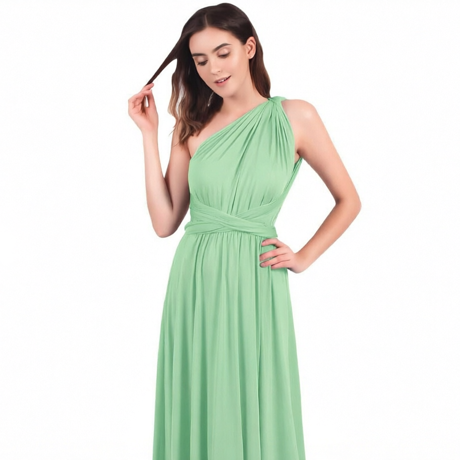 OwlFay Women's Elegant Convertible Multi-Way Maxi Dress Size S | Wedding Formal & Prom Ball Gown | Brand New! - Zeta Store
