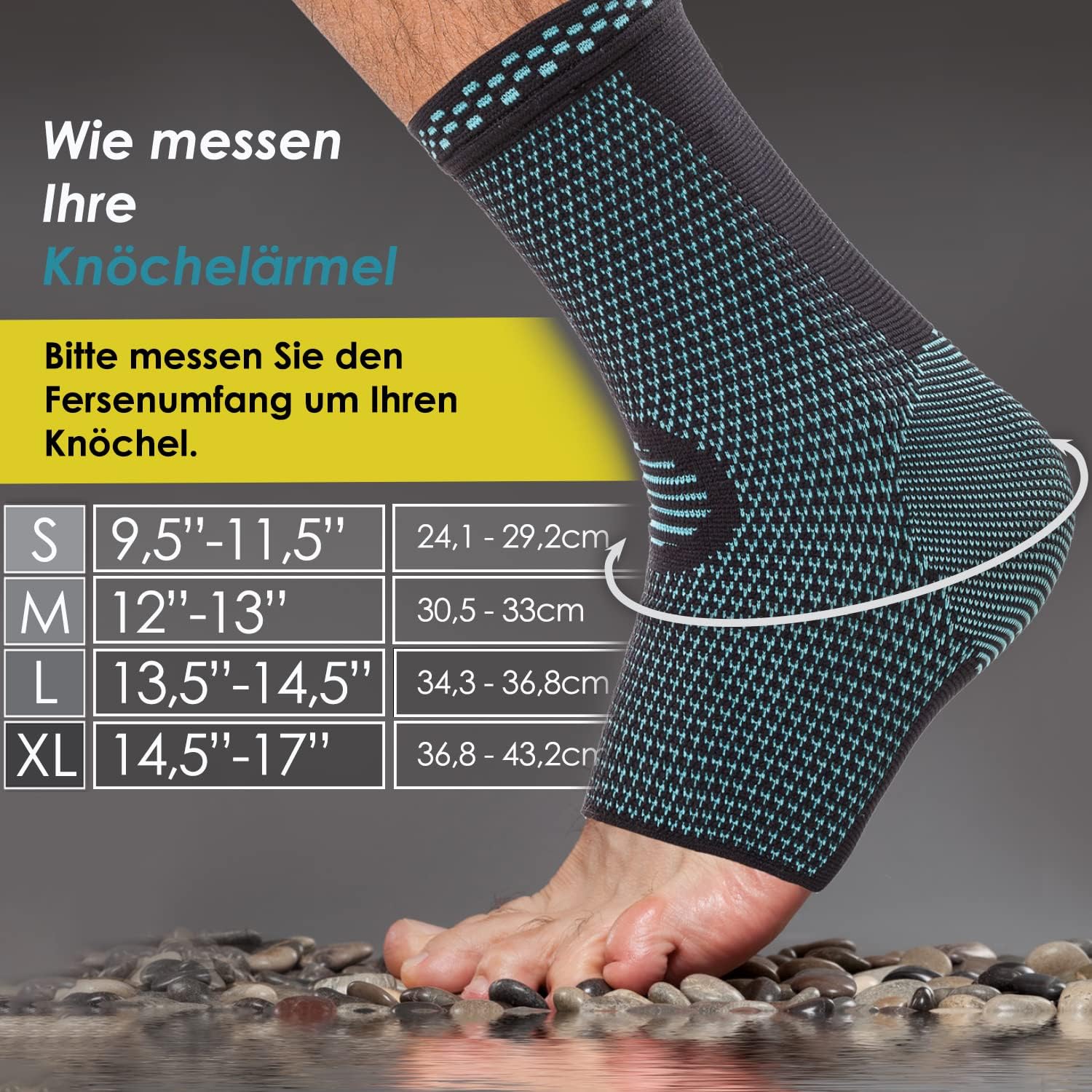 POWERLIX ankle support brace 2-pack for men, women, and kids, offering adjustable compression and all-day comfort for sports and injury recovery.
