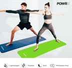 POWRX Premium Thick Exercise Mat | 190x60cm Extra Thick 1.5cm Sports & Yoga Mat | Non-Slip, Skin-Friendly & Phthalate-Free with Carry Bag