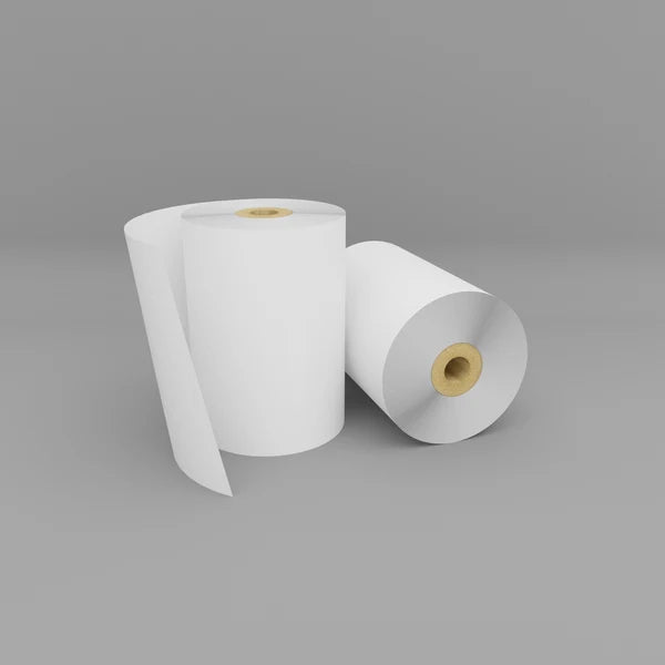 Collins Debden Plain Thermal Till Rolls - PEFC Certified Receipt Rolls - 20 Rolls Pack - For POS, Cash Register & Card Machine Printers