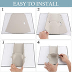 Pack of 2 Black Velvet Jewelry Display Stands | 17-Hook Necklace Holder Board for Boutique & Store