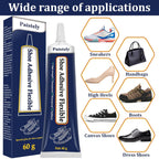 Paistely Professional Shoe Repair Glue - 60g Waterproof, Flexible & Non-Hardening Adhesive for Soles, Leather & More - Zeta Store