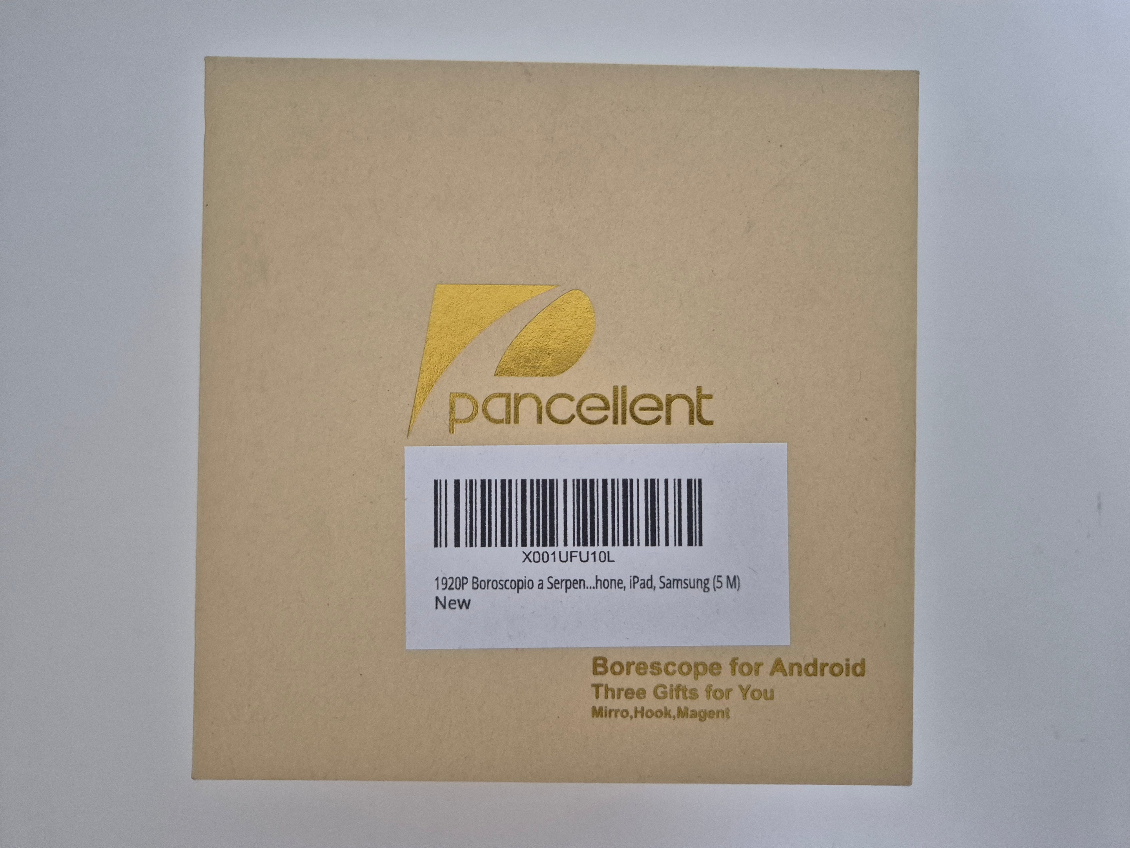 Pancellent 5.5mm 1920P Snake Inspection Borescope – HD Industrial Endoscope with 6 LED Lights