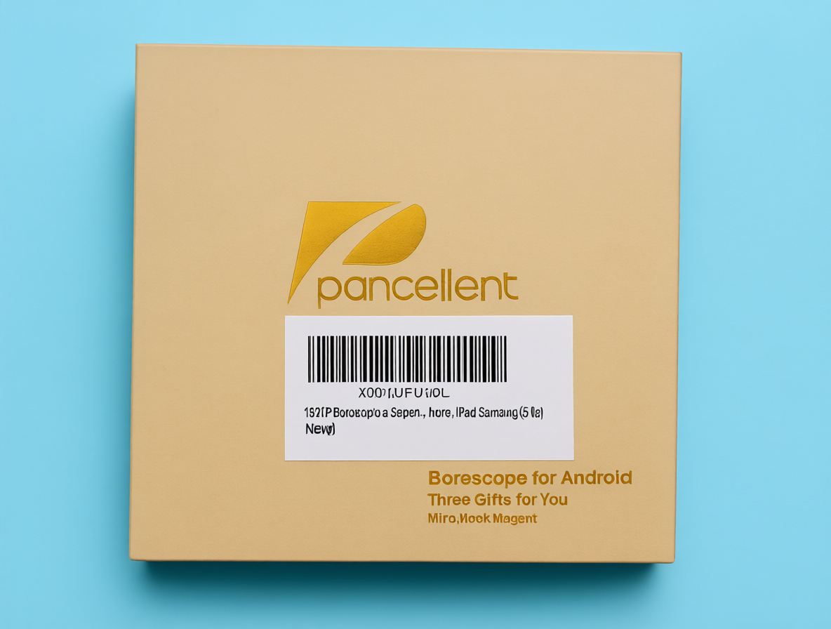 Pancellent 5.5mm 1920P Snake Inspection Borescope – HD Industrial Endoscope with 6 LED Lights