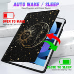 Pegmode Sun & Moon Aesthetic iPad Case | Folio Cover for iPad 5/6, Air 1/2, Pro 9.7" | 🌙 Brand New & A Real Bargain