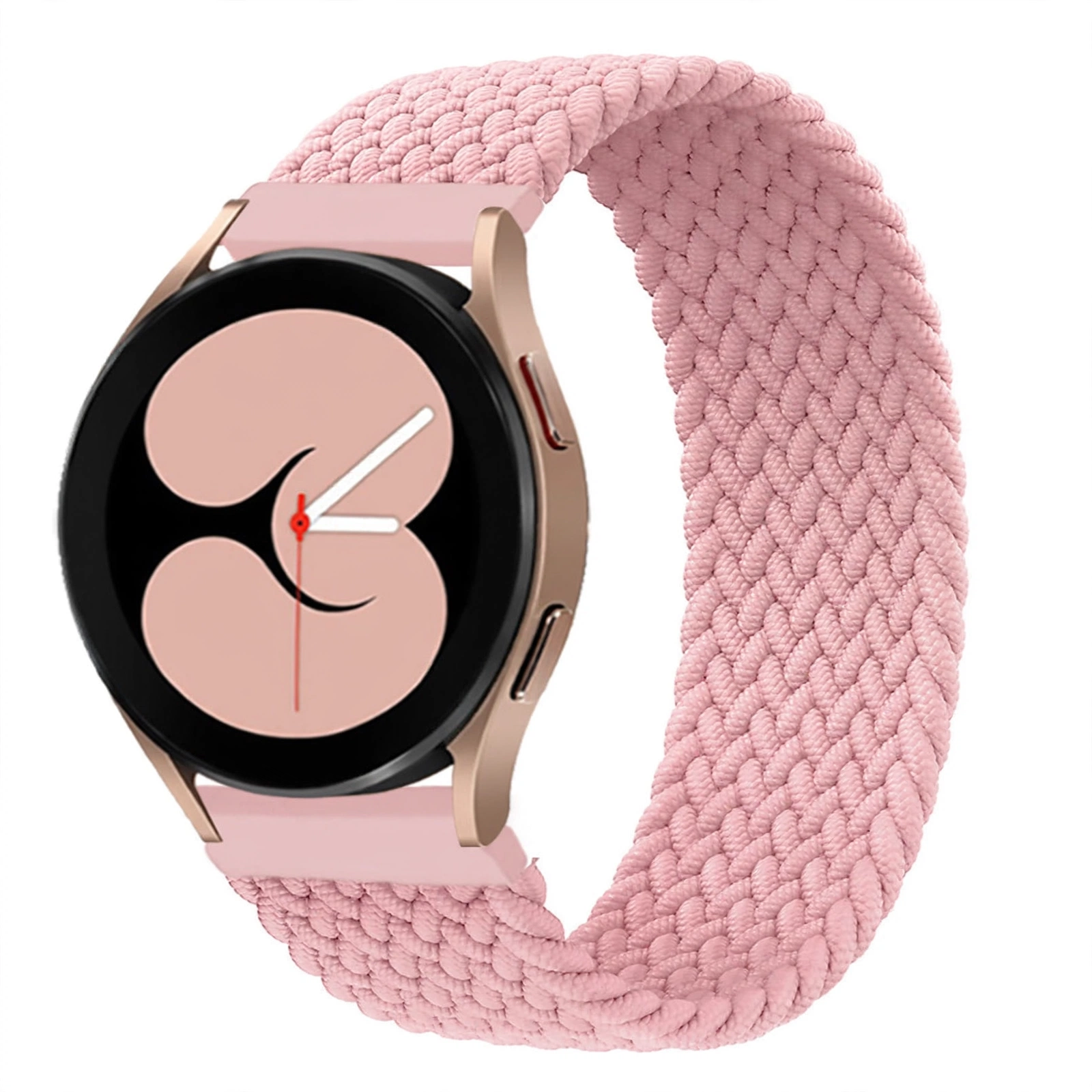 SOLOLUP Braided Solo Loop Sport Strap 20mm 22mm - Elastic Nylon Watch Band for Samsung, Garmin, Huawei, Amazfit | Blue, Pink, Purple, Black