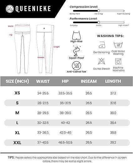 QUEENIEKE High Waisted Yoga Pants - Tummy Control & Butt Lifting | Pink | Size S