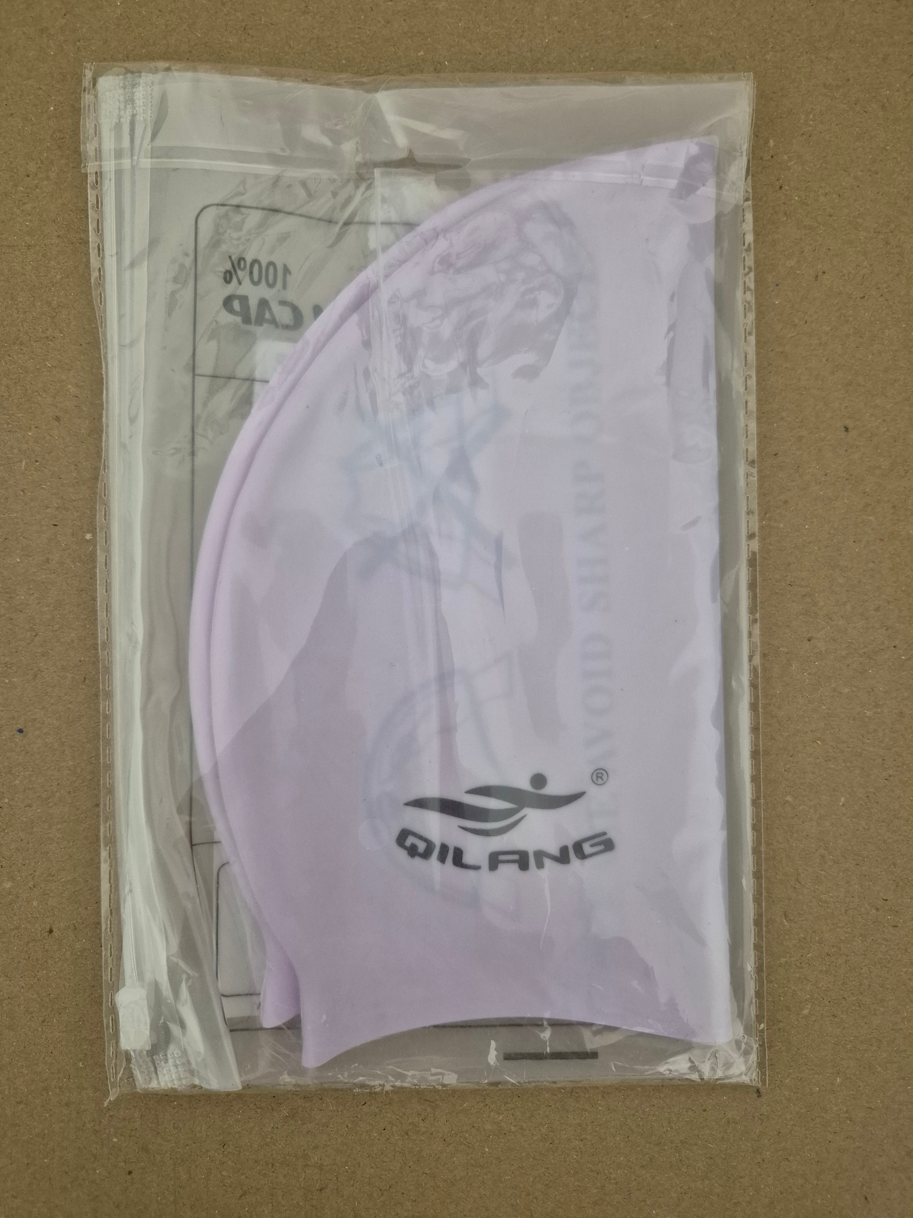 Qilang 100% Silicone Swim Cap | Waterproof & Ultra-Elastic for Adults & Kids | Long Hair Compatible | Protect Hair from Chlorine 🏊‍♀️