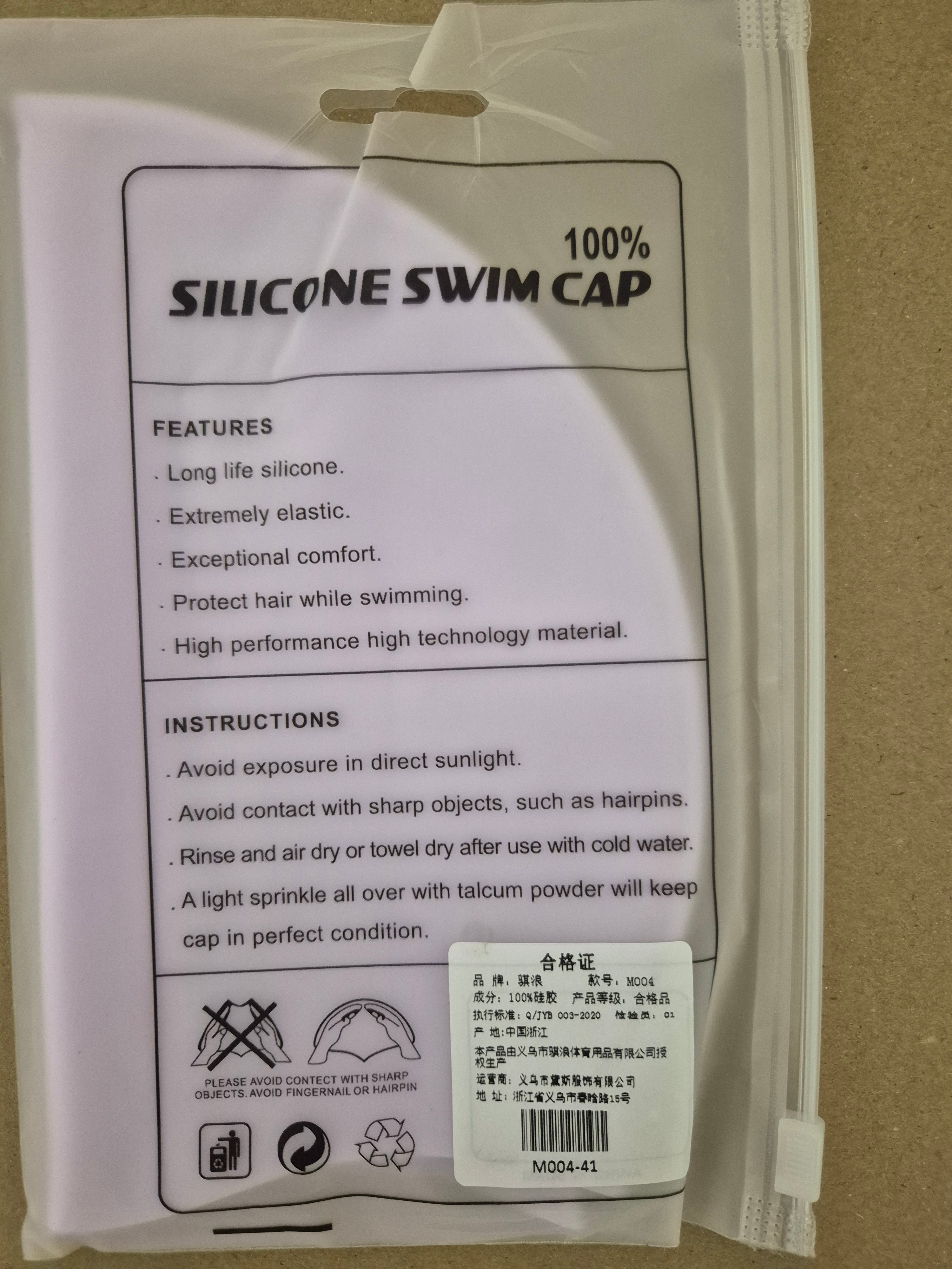 Qilang 100% Silicone Swim Cap | Waterproof & Ultra-Elastic for Adults & Kids | Long Hair Compatible | Protect Hair from Chlorine 🏊‍♀️