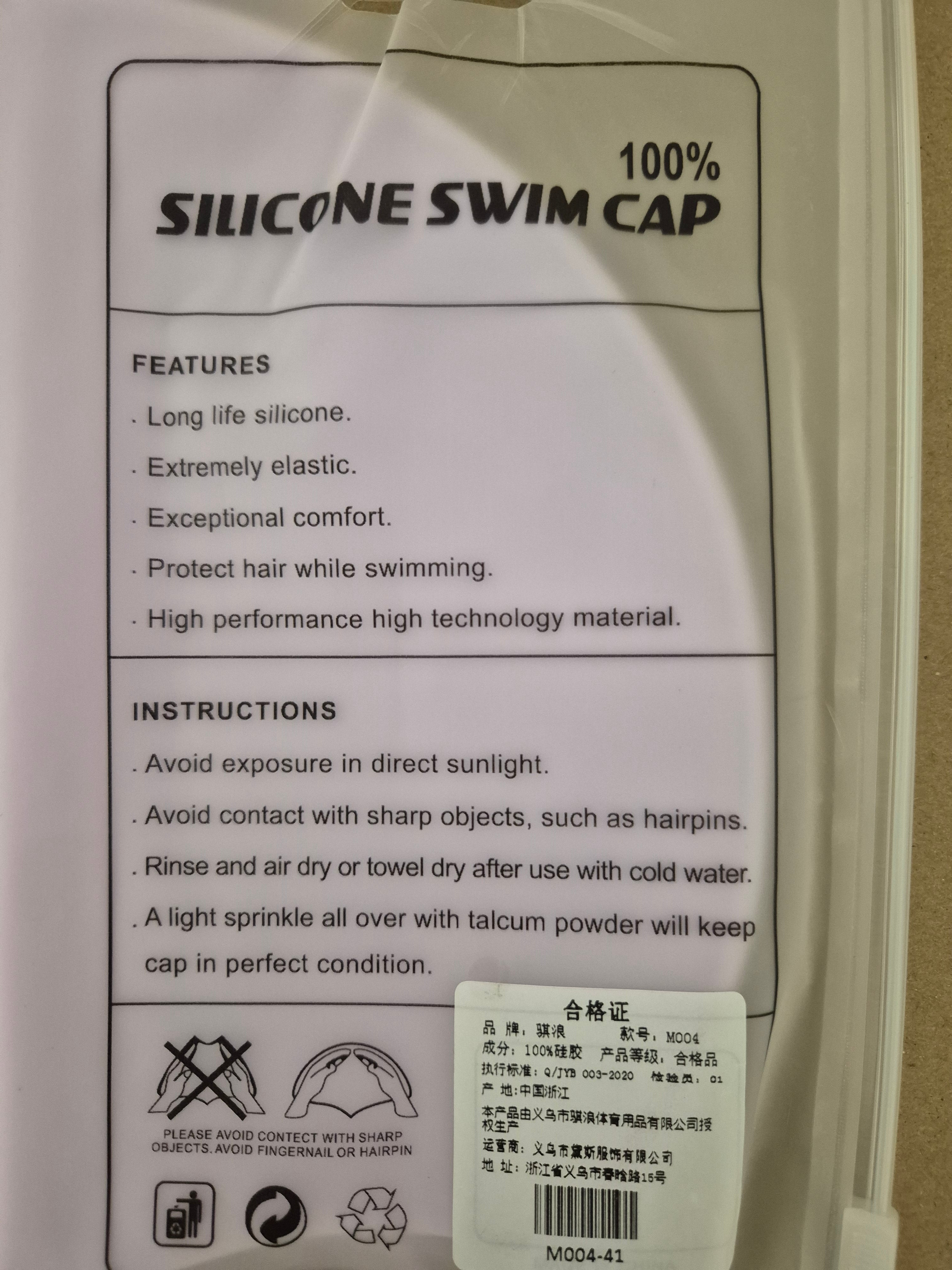 Qilang 100% Silicone Swim Cap | Waterproof & Ultra-Elastic for Adults & Kids | Long Hair Compatible | Protect Hair from Chlorine 🏊‍♀️