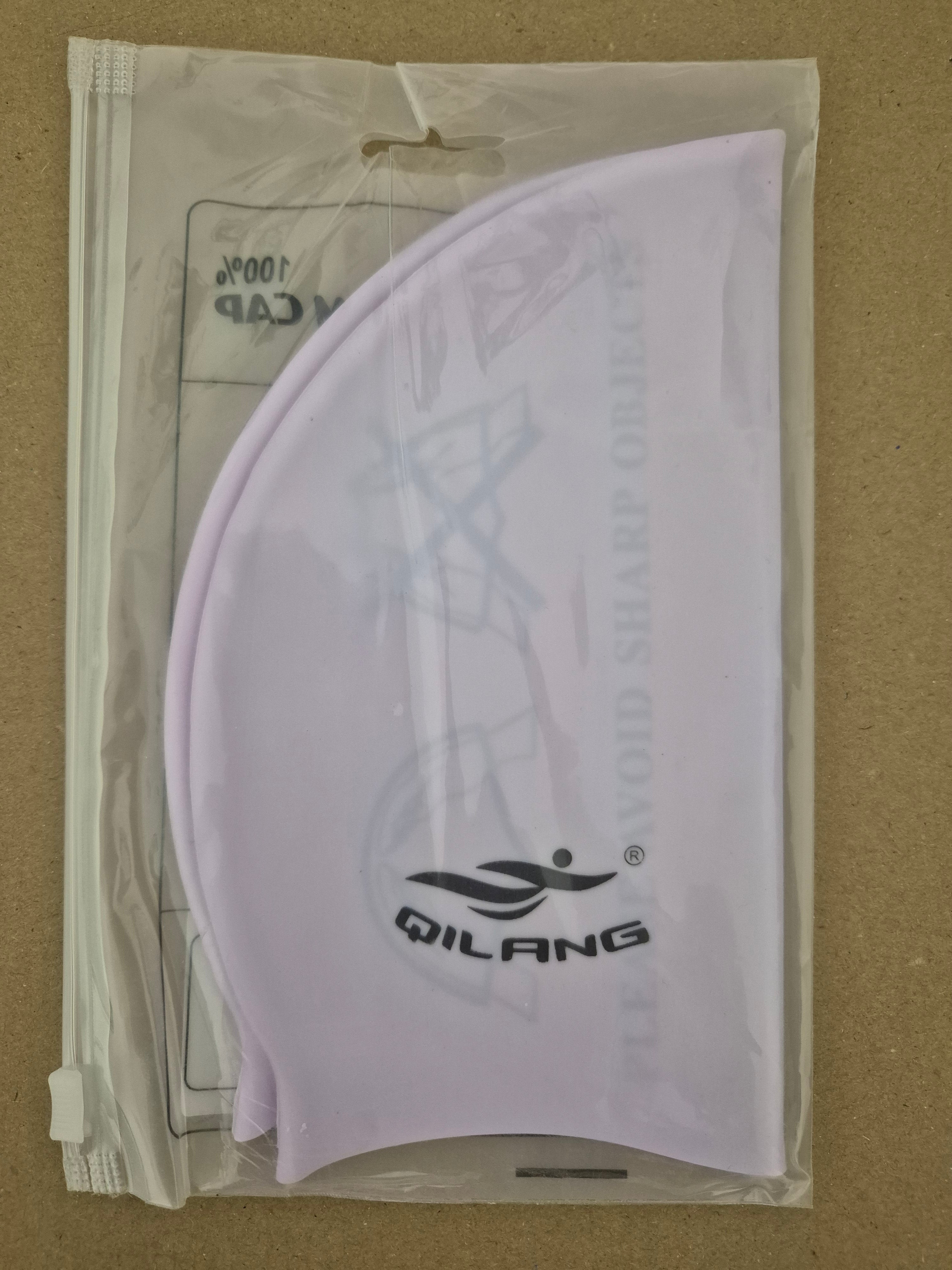 Qilang 100% Silicone Swim Cap | Waterproof & Ultra-Elastic for Adults & Kids | Long Hair Compatible | Protect Hair from Chlorine 🏊‍♀️