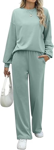 REORIA -  CozyChic Lounge Set | Ultra-Soft 2-Piece Tracksuit | Wide-Leg Joggers outift - Zeta Store