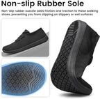 Raoendis Wide Barefoot Shoes for Women | Minimalist Trail Trainers with Wide Toe Box | Lightweight & Breathable Walking Sneakers | Non-Slip Rubber Sole | Size UK8, EU42