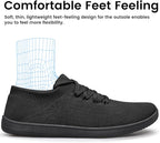 Raoendis Wide Barefoot Shoes for Women | Minimalist Trail Trainers with Wide Toe Box | Lightweight & Breathable Walking Sneakers | Non-Slip Rubber Sole | Size UK8, EU42