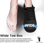 Raoendis Wide Barefoot Shoes for Women | Minimalist Trail Trainers with Wide Toe Box | Lightweight & Breathable Walking Sneakers | Non-Slip Rubber Sole | Size UK8, EU42