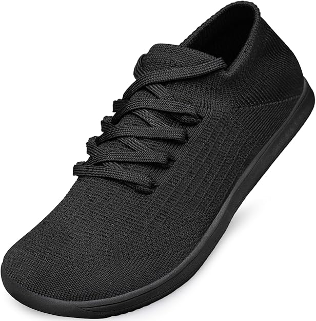 Raoendis Wide Barefoot Shoes for Women | Minimalist Trail Trainers with Wide Toe Box | Lightweight & Breathable Walking Sneakers | Non-Slip Rubber Sole | Size UK8, EU42