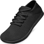 Raoendis Wide Barefoot Shoes for Women | Minimalist Trail Trainers with Wide Toe Box | Lightweight & Breathable Walking Sneakers | Non-Slip Rubber Sole | Size UK8, EU42